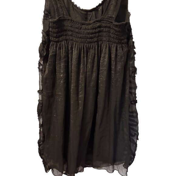 My Pretty Angel Black Sleeveless Dress With Rosette Applique Details . NWOT - Picture 8 of 12